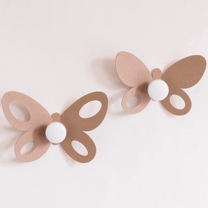 Set ganci appendiabiti Butterfly beige