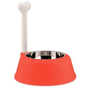 Red Lupita dog bowl