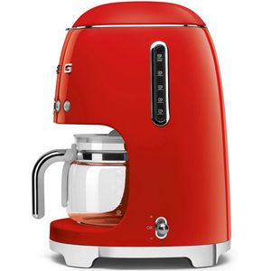 Red 50's Style Filter Coffee Machine