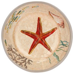 Set of 2 Sea Life soup plates