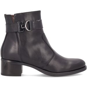 Black Glove ankle boot with logo buckle