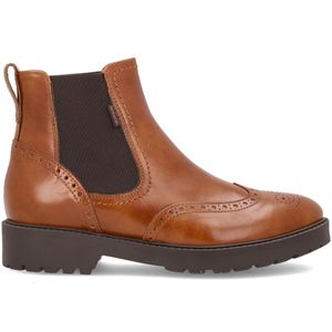 Ankle boot with leather upper