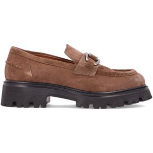 Mocassino in Camoscio con catena argento