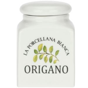 Oregano Porcelain Jar Preserve