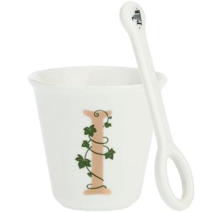 "I" teacup with spoon Unico