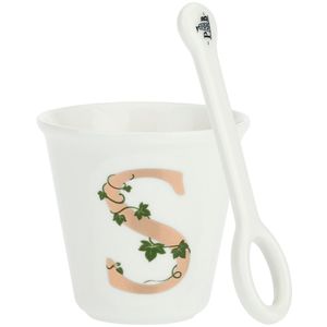 "S" teacup with spoon Unico