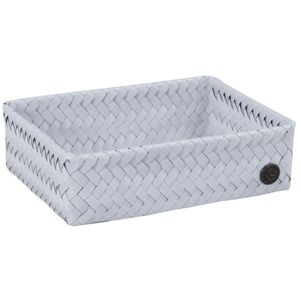 Medium Ice Gray rectangular organizer basket