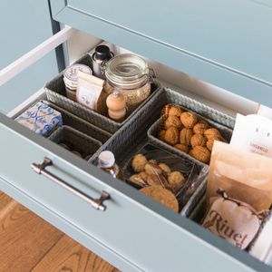 Medium Eucalyptus rectangular organizer basket