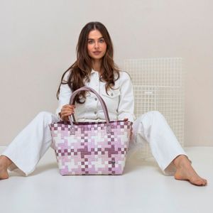 Borsa shopper Mingle multicolore Rustic Pink