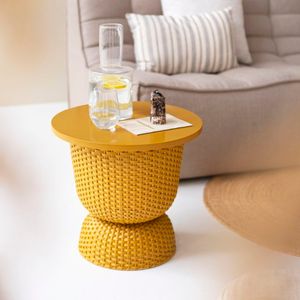 Tavolo contenitore Twist Table Ochre Yellow