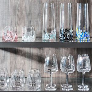 White and black Venezia carafe