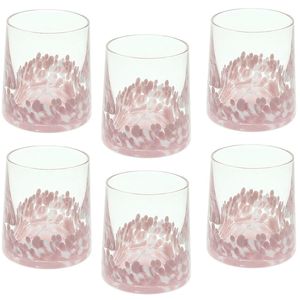 Venice Glass White/Pink