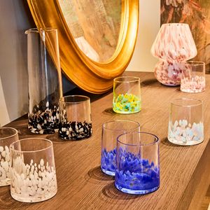 Venice Glass White/Pink