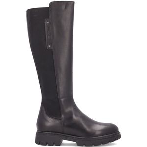 Black glove boot with zipper