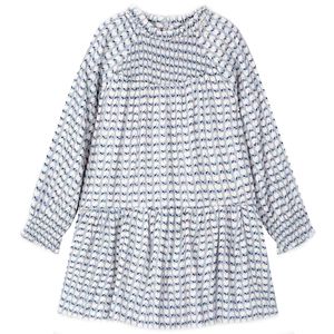Printed baby girl dress in soft viscose