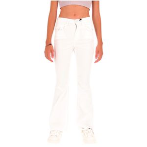 White jeans in cotton and lyocel blend