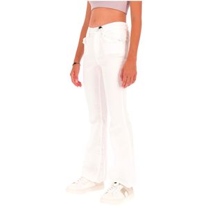 White jeans in cotton and lyocel blend