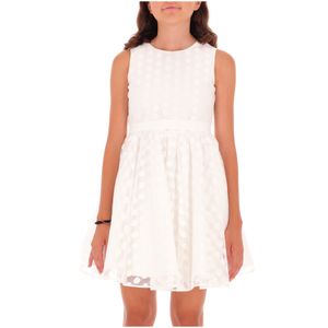 White formal dress with tulle skirt