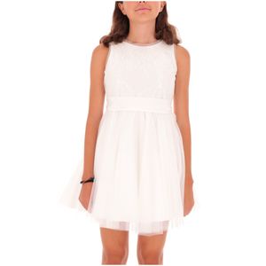 White sleeveless sequin dress