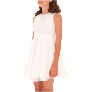 White sleeveless sequin dress