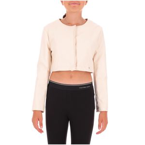 Beige cropped jacket