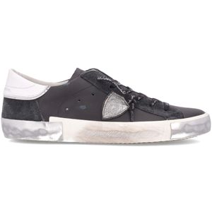 Black Paris Low sneakers with silver details