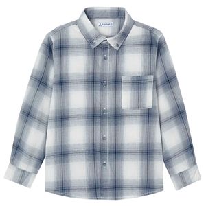 Blue checked shirt for kids