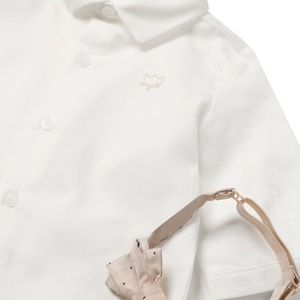 White shirt with bow tie for baby