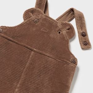 Brown baby overalls with ears