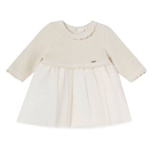 Beige baby girl dress