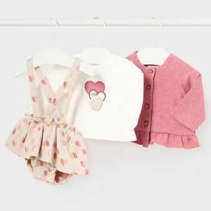3-piece baby girl outfit with dress
