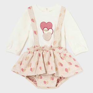 3-piece baby girl outfit with dress