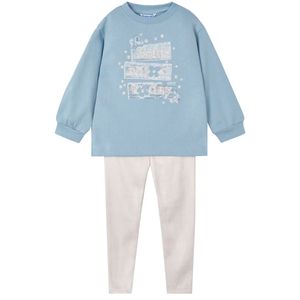 Girls' set with leggings and sweatshirt
