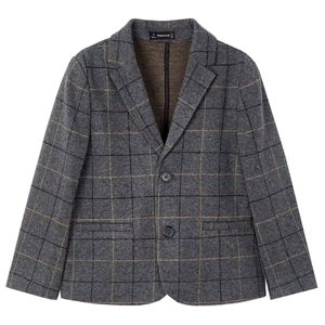 Grey checked children's elegant jacket