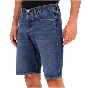 Blue Bermuda shorts with buttons