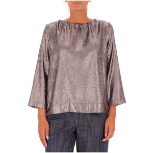 Desiree sweater in metallic fabric