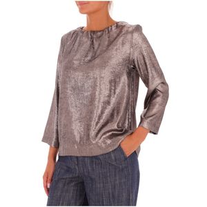Desiree sweater in metallic fabric