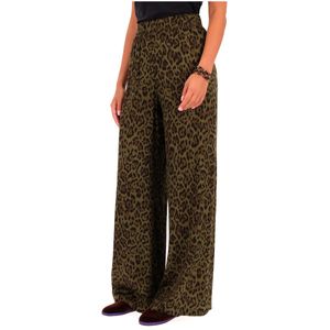 Pantalone animalier Drago in viscosa