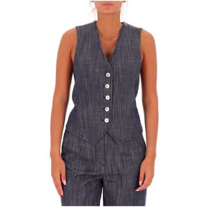 Gilet Dipo in denim effetto giapponese