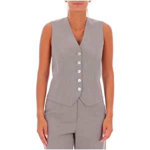 Gilet grigio Dundee con punti luce all over
