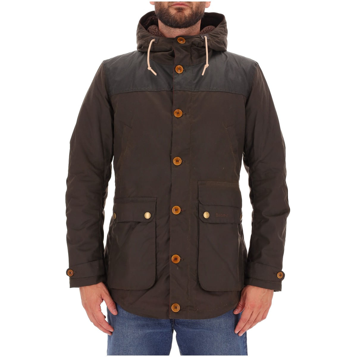 Barbour Parka Game with eco fur interior on Arteni