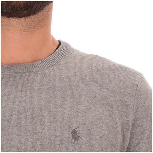 Fawn Grey Heat Wool Pony Crewneck Sweater