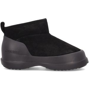 Luna Low Suede Ankle Boot Black