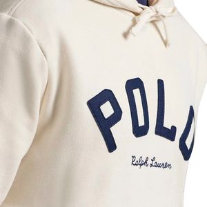RL Antique Cream Polo Slogan Hoodie