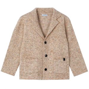 Beige Kids Knit Jacket