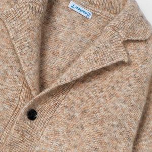 Beige Kids Knit Jacket