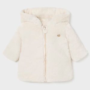 White Reversible Coat for Baby