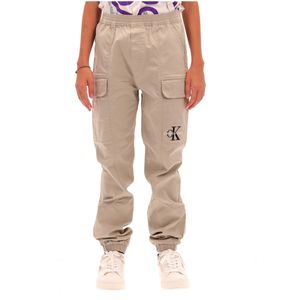 Pantaloni con tasche cargo grigio da bambino