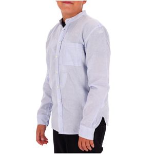 Boy's shirt in linen and cotton blend