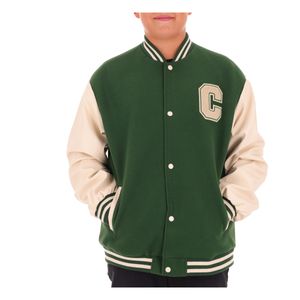 Green college style sweatshirt for kids